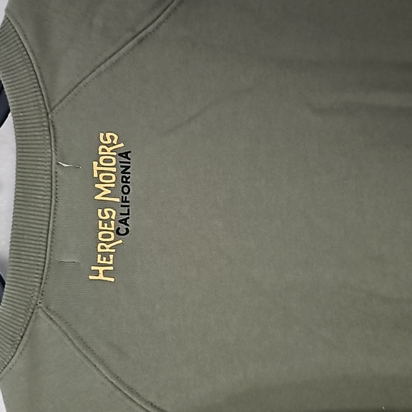 Heroes Motors Motorcycle Sweatshirt. Size Med. Unisex - Picture 8 of 11